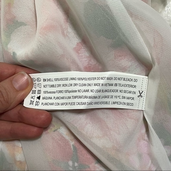 FOREVER 21 Pink Floral Sleeveless Wrap Dress M - Picture 6 of 13